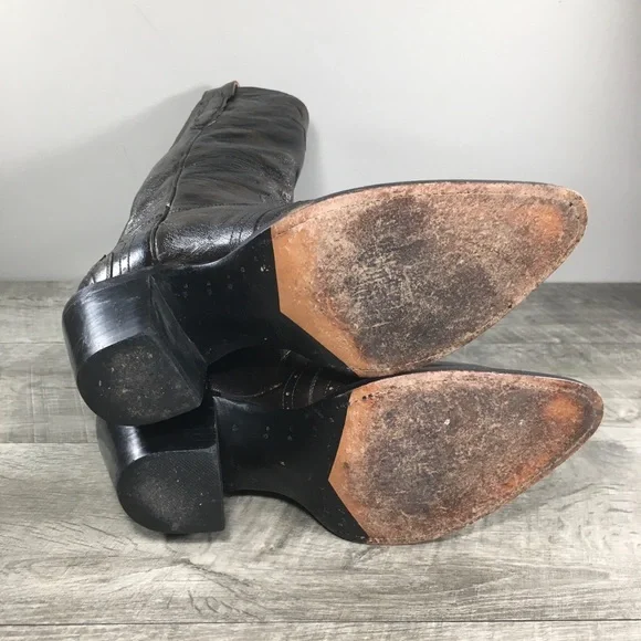 Dan Post DP3245 El Paso Collection Leather Cowboy Western Womens Boots Size 7.5 - Picture 8 of 11